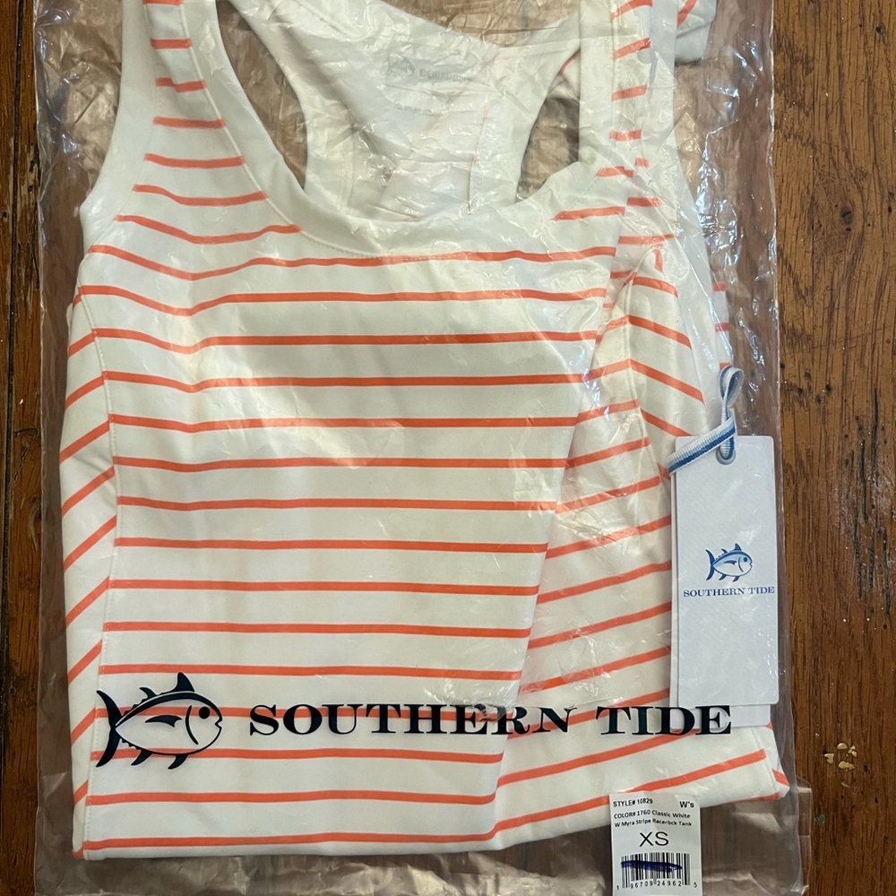 Southern Tide Myra Stripe Racerback Tank NWT - Picture 4 of 7